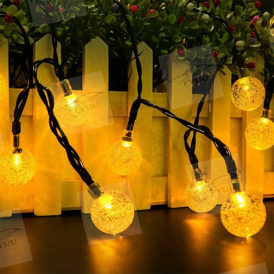 Waterproof Solar Powered 50 LED String Light Garden Path Yard Decor Lamp Outdoor