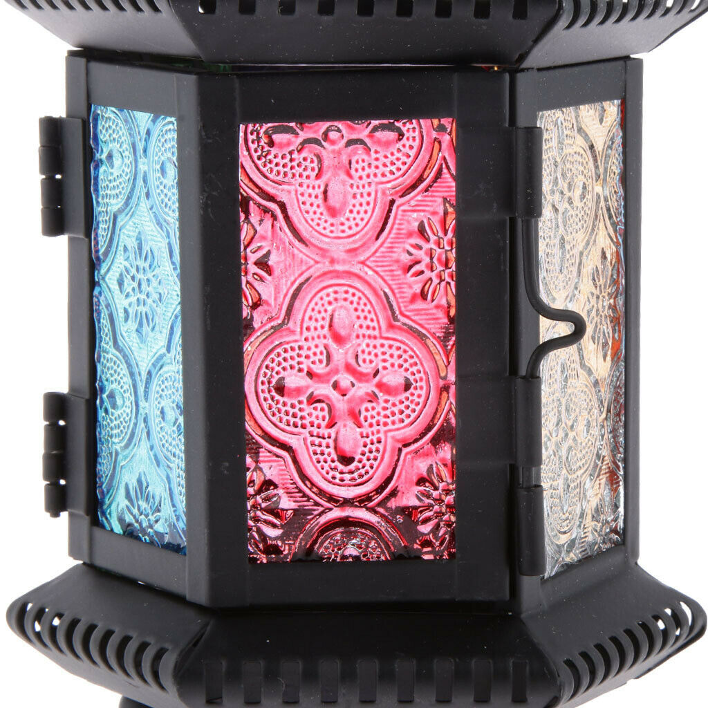 Metal Lock Moroccan Votive Candle