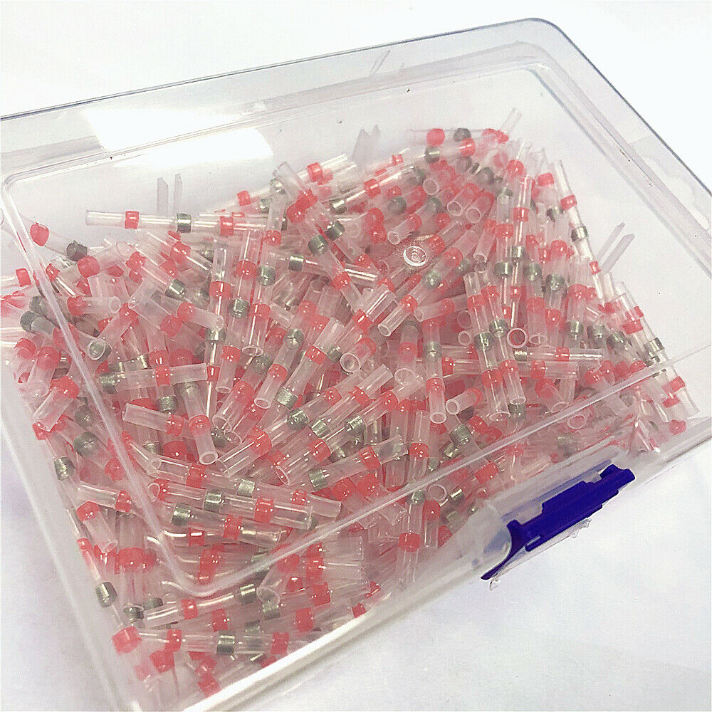 300Pcs red 22-18AWG Waterproof Solder Sleeve Heat Shrink Wire Splice Connectors