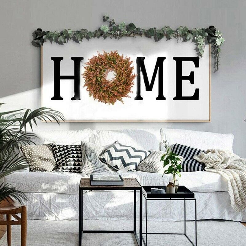 Artificial Eucalyptus Door Wreath for Front Door Indoor Window Wall Wedding J9Q2