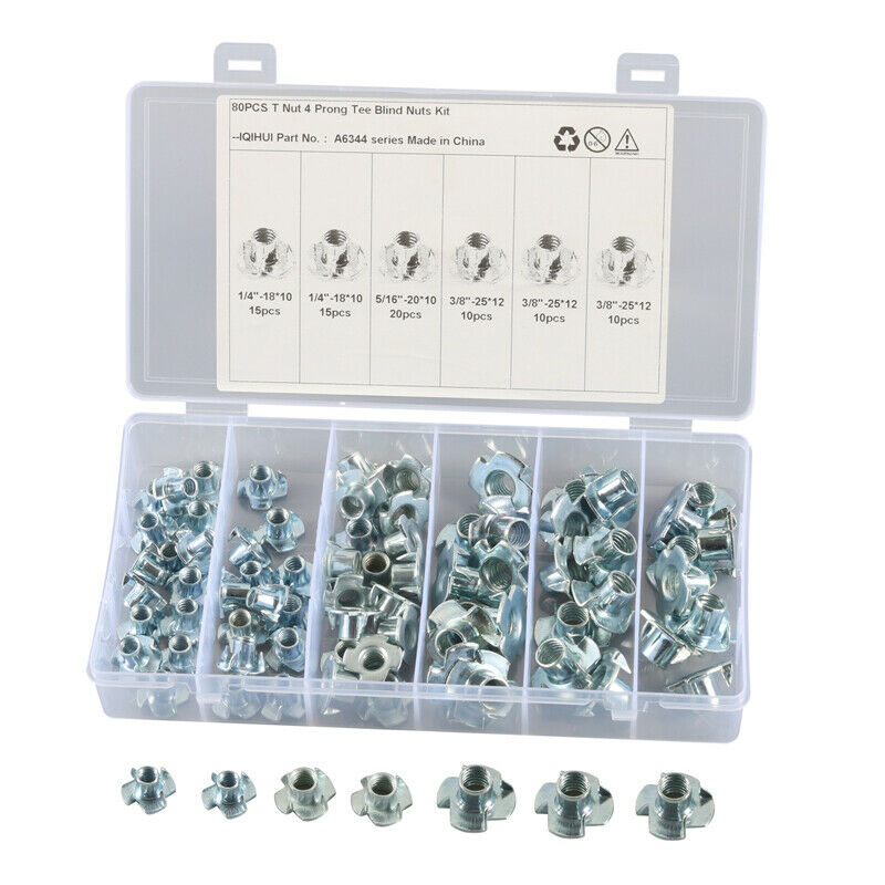 Galvanized Inch Size 1/4 5/16 3/8 Four-Claw Nut Barbed Non-Slip Four-Corner Nail
