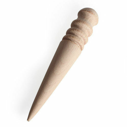 Leather Craft Round Flat Cake Wood Edge Slicker Burnisher Working DIY Tools