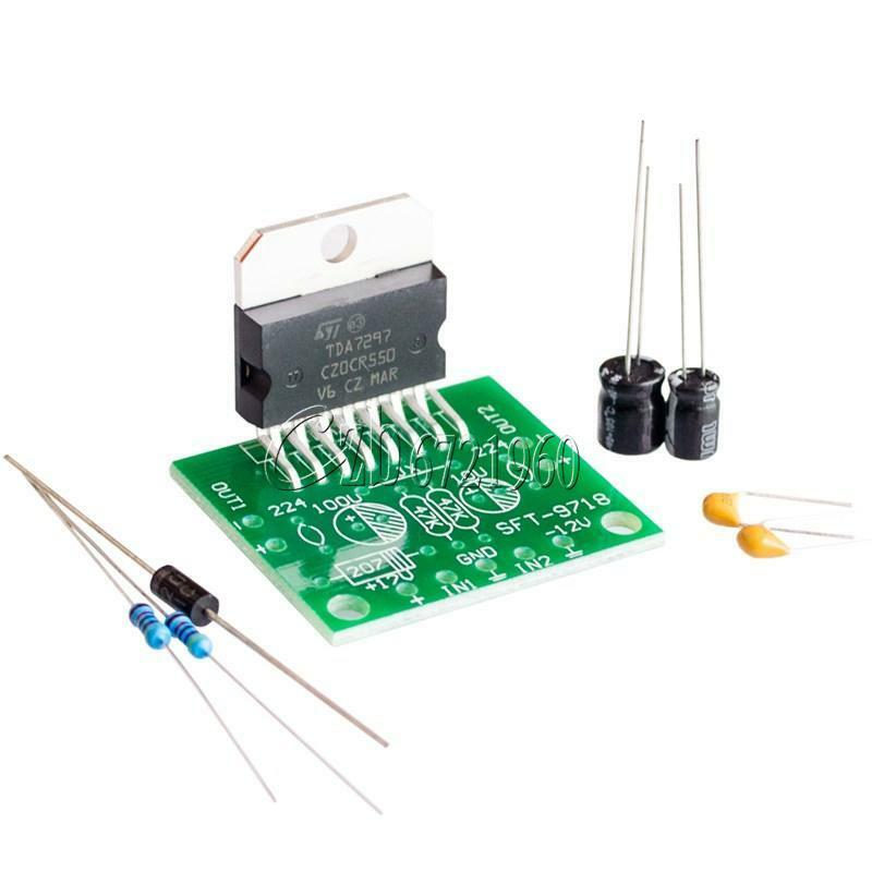 TDA7297 Amplifier Board 15W+15W DC12V Dual-channel Track Stereo Module Kit DIY
