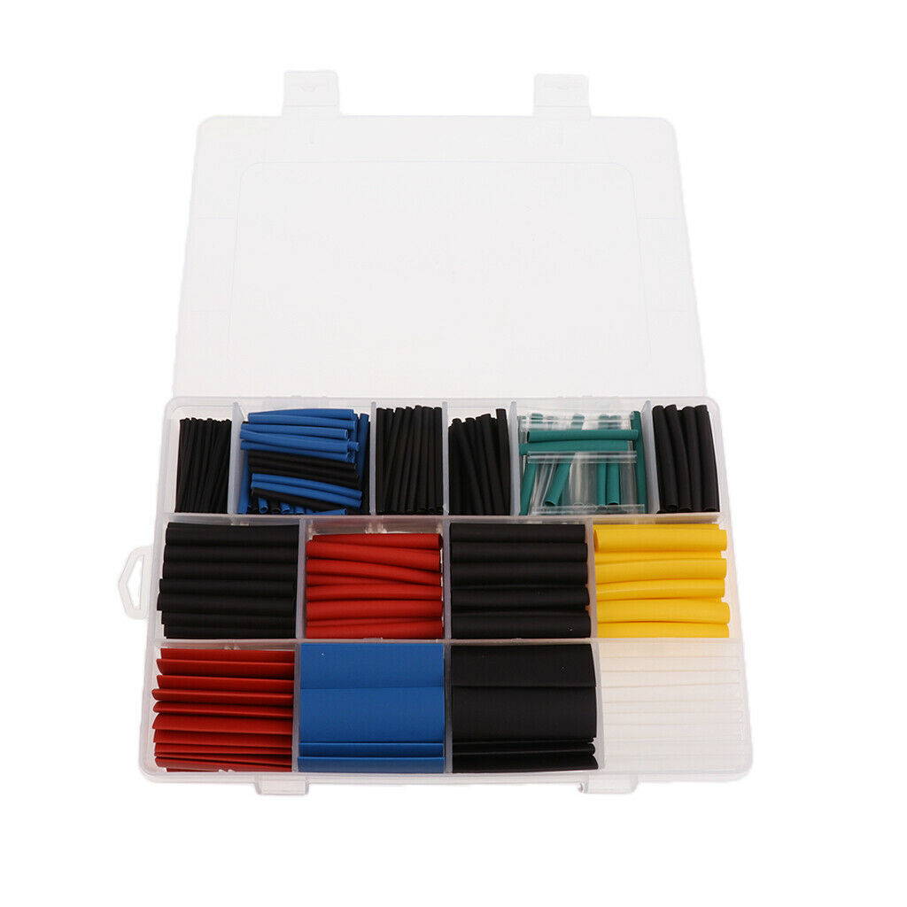 2:1 Heat Shrink Tubing Tube Sleeving Wire Cable 12 Sizes 1-10mm 580Pcs