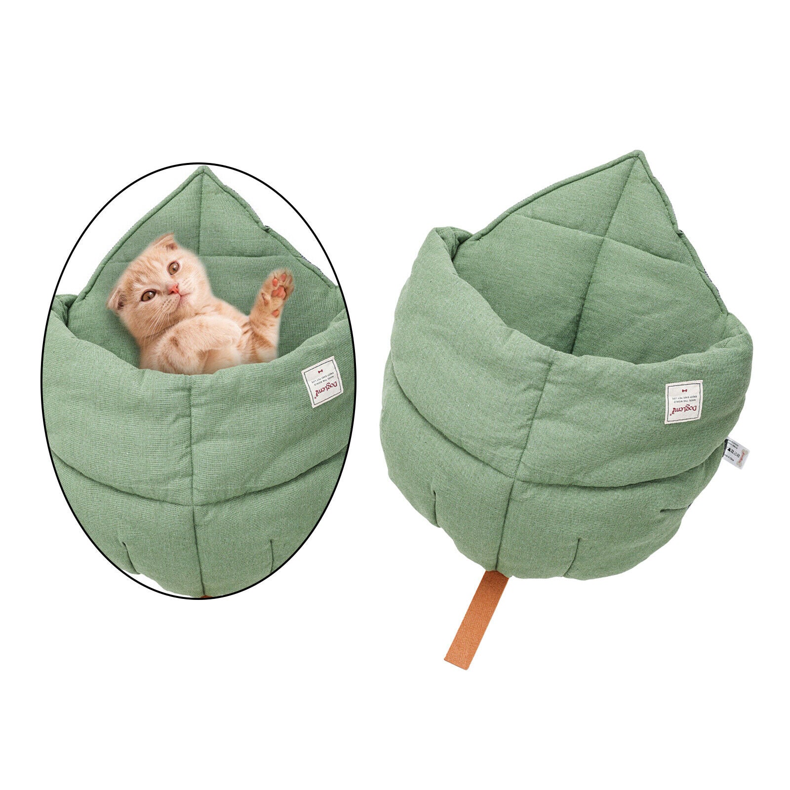 Leaf Soft Washable Dog Pet Bed Warm Basket Cushion Blanket Cat House Mat