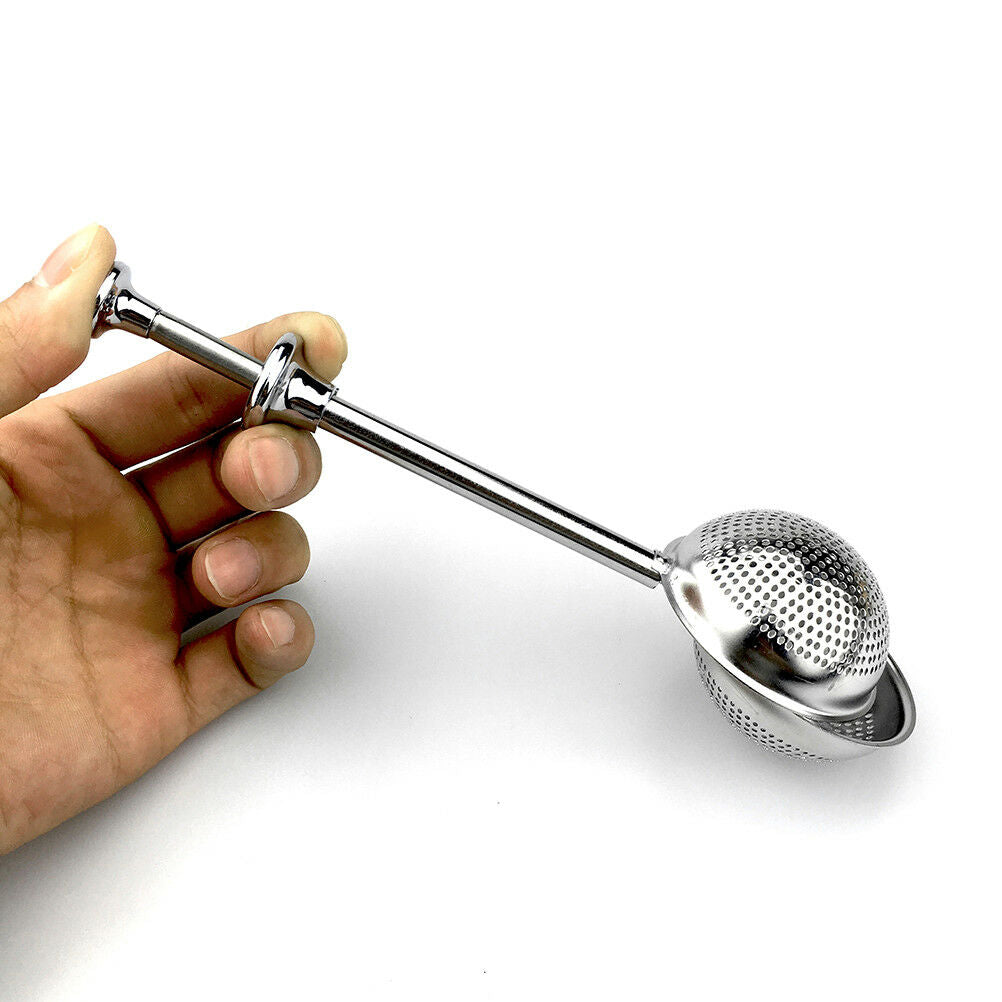 Tea ball tea infuser stainless steel longhandle tea strainer filter tea inter.DF