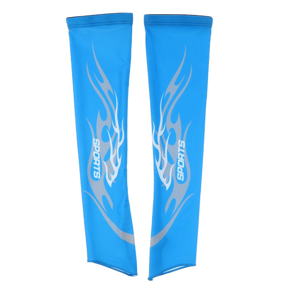 1 Pair Breathable Cool Arm Sleeves Outdoors UV Protection Sun Wrap Guard XXL