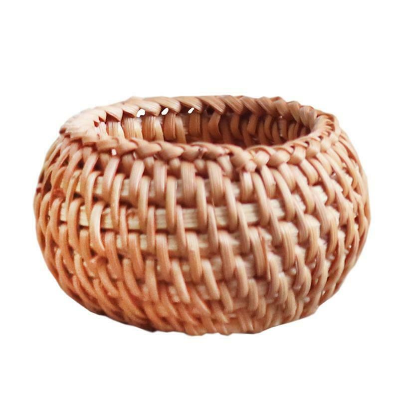 Woven Rattan Incense Stick Burner Holder Retro Handmade Censer Trays Decoration