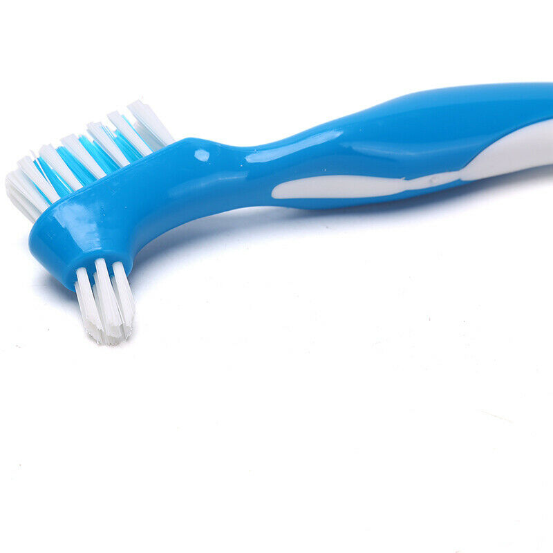 1PCS Denture Brush Non-slip Handle Dual-Head False Teeth Toothbrush DentureA KX