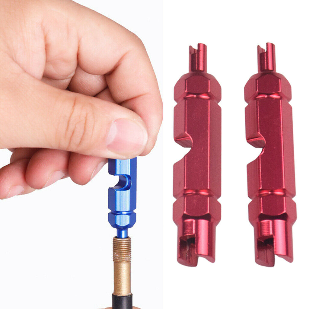 Aluminum Alloy Valve Core Removal Wrench Road Bike Bicycle Accessories Red
