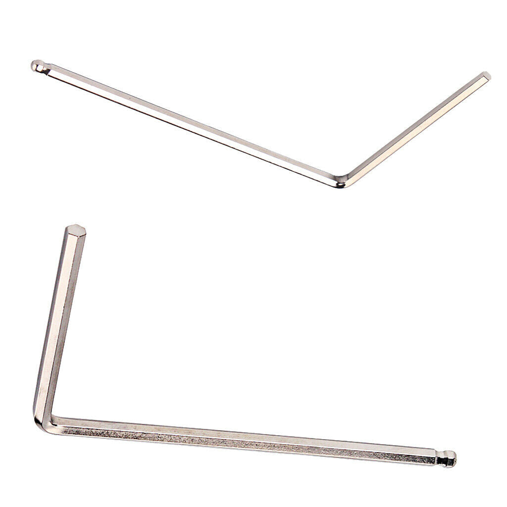 Durable L Shaped Stainless Steel Guitars Neck Ball End Hex Wrench 4mm DIY
