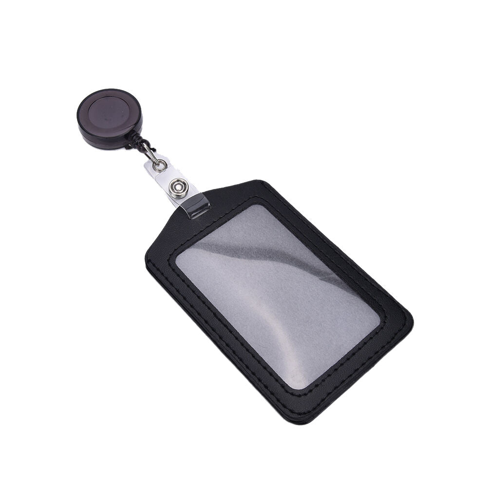 Bank Credit Card Holders PU Card ID  Holders Identity Badge Retractable Reel  Lt