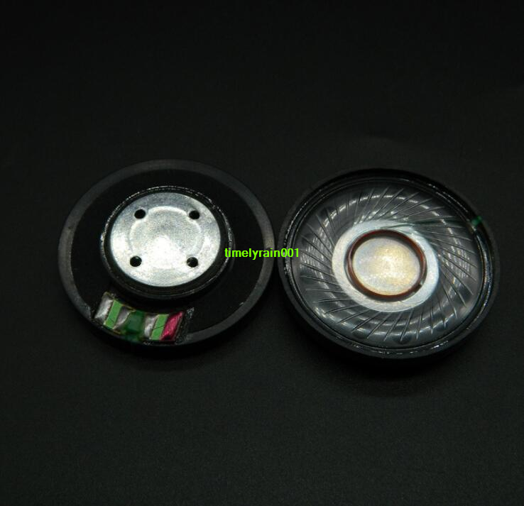 2pcs 40mm 32Ω 0.25W~0.3W headphone Headset speaker Subwoofer Audio Parts