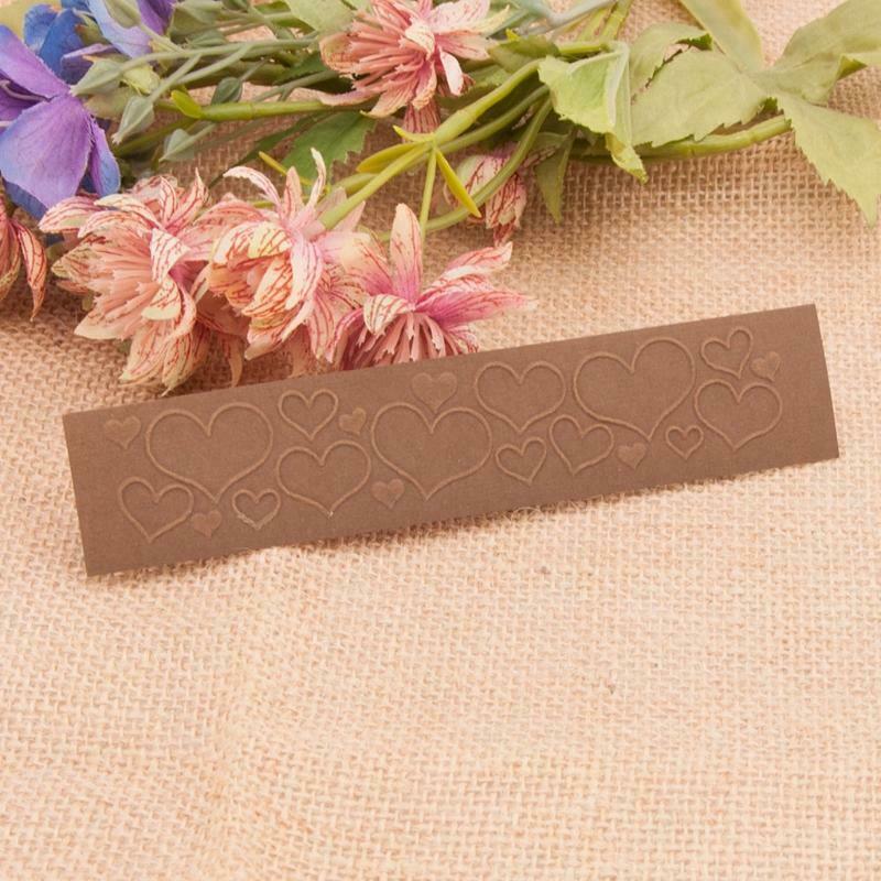 Heart Plastic Embossing Folder Stencil Template DIY Craft Making Scrapbooking