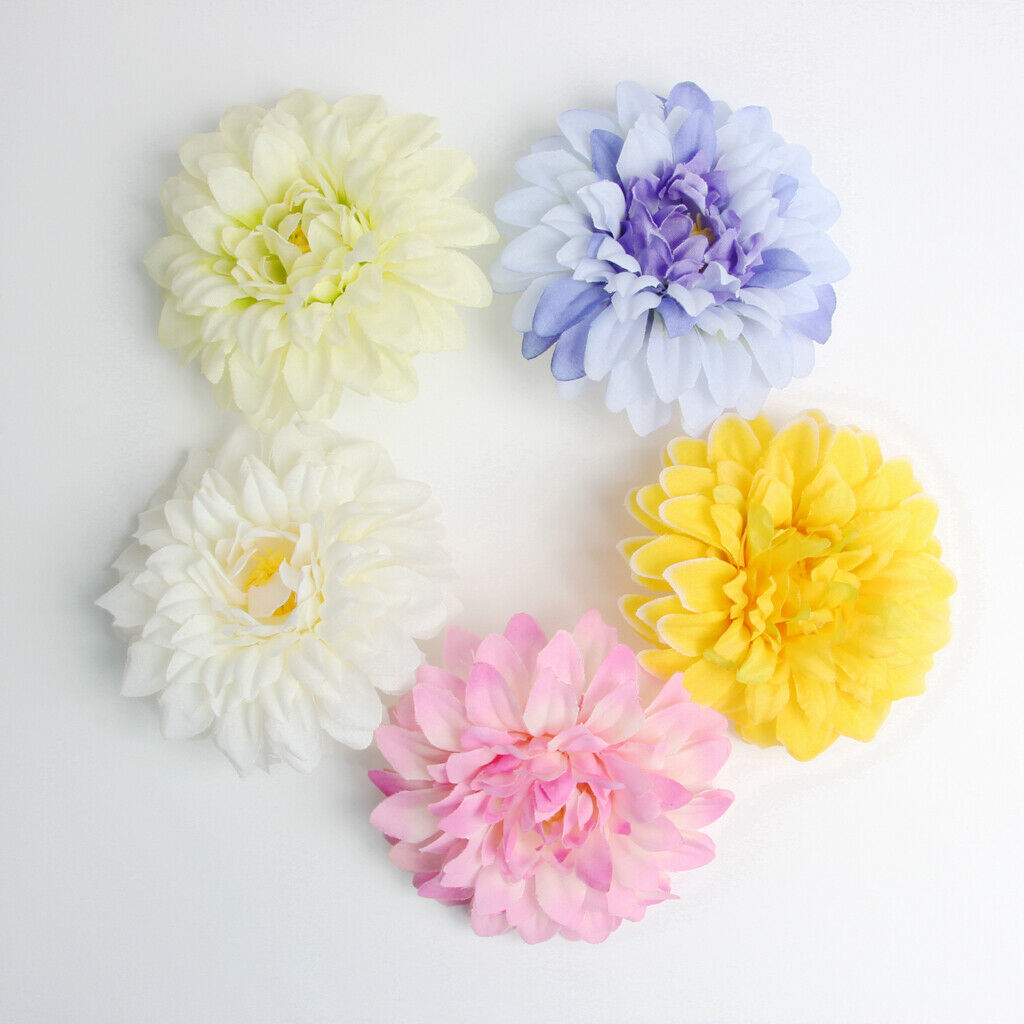 10x Multicolor Chrysanthemum Flower Head Wedding Home DIY Craft Decor Pink