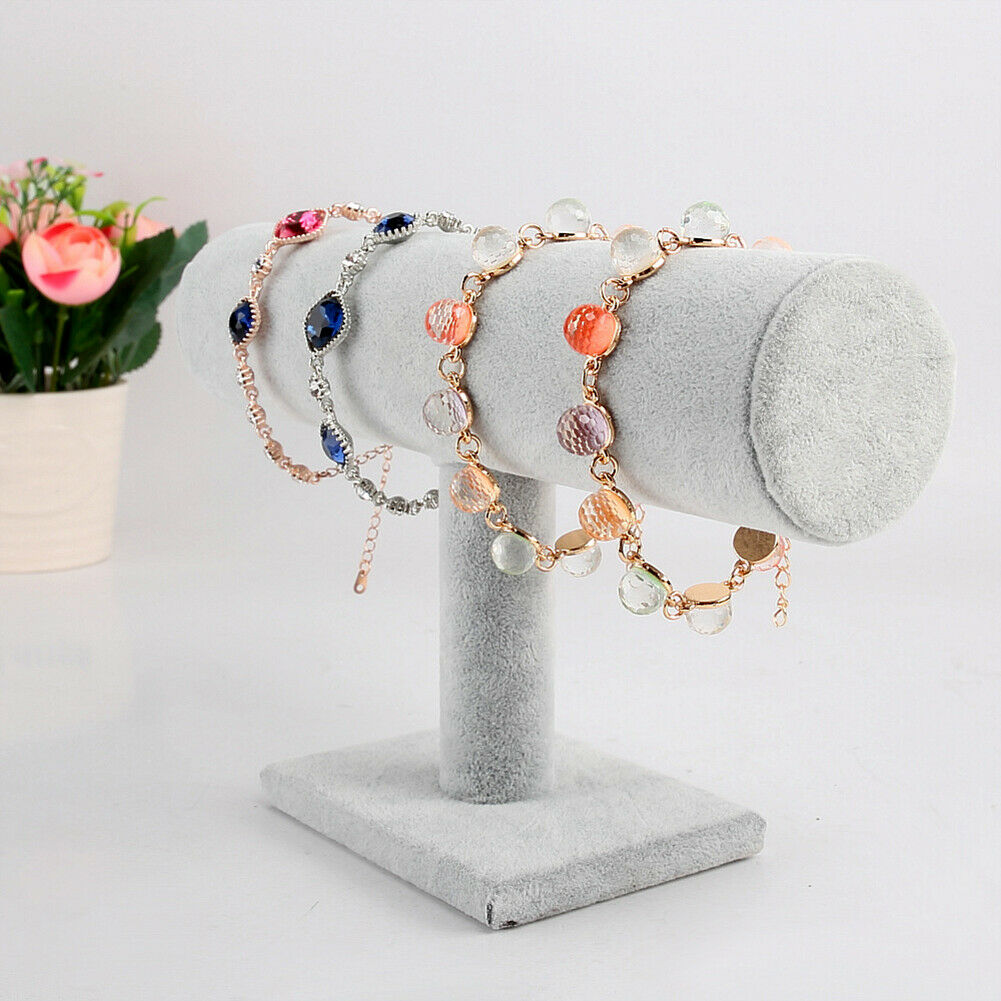 9.1inch Bracelet Watch  Chain Display Holder Stand Organizer Rack Gray @