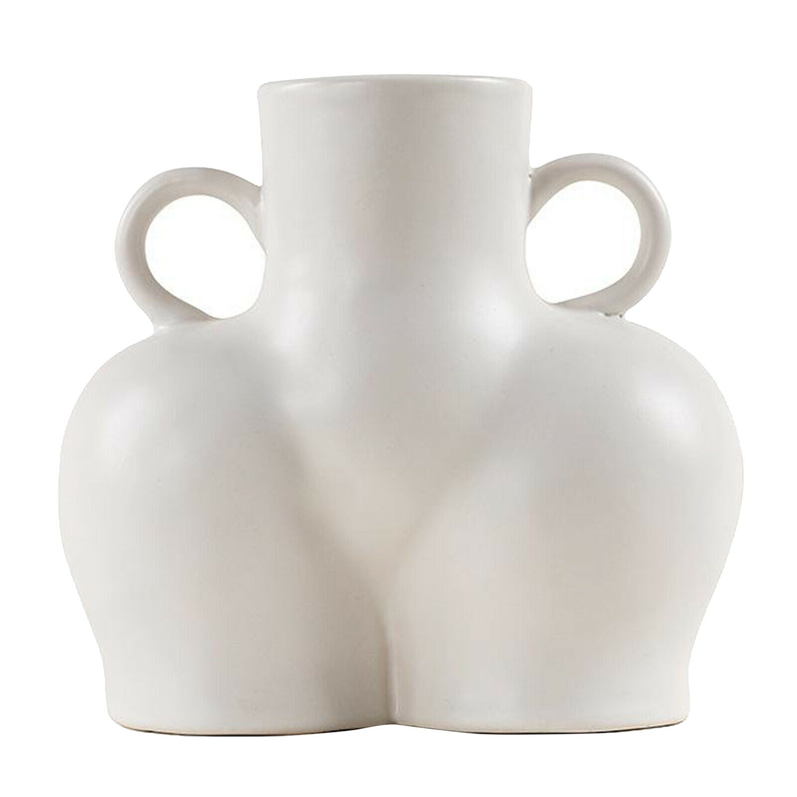 Ceramics Human Body Flower Vase Planter Pot Desktop Photo Prop Ornament A S