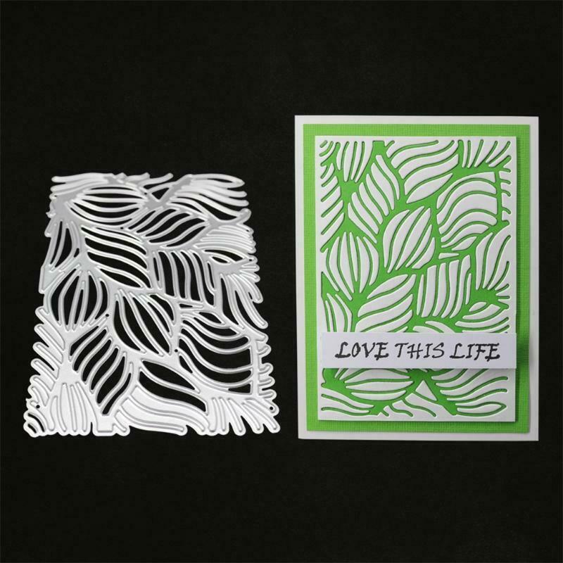 Leaf Frame Metal Cutting Dies Stencil Scrapbooking DIY Album Stamp Paper Emboss