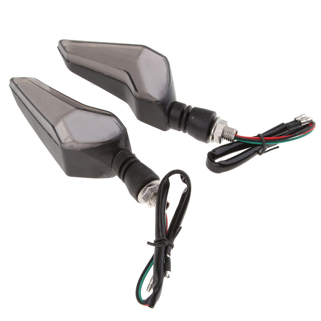 12V LED Universal Motorcycle Turning Signal Lamp Flash Light Yellow+White