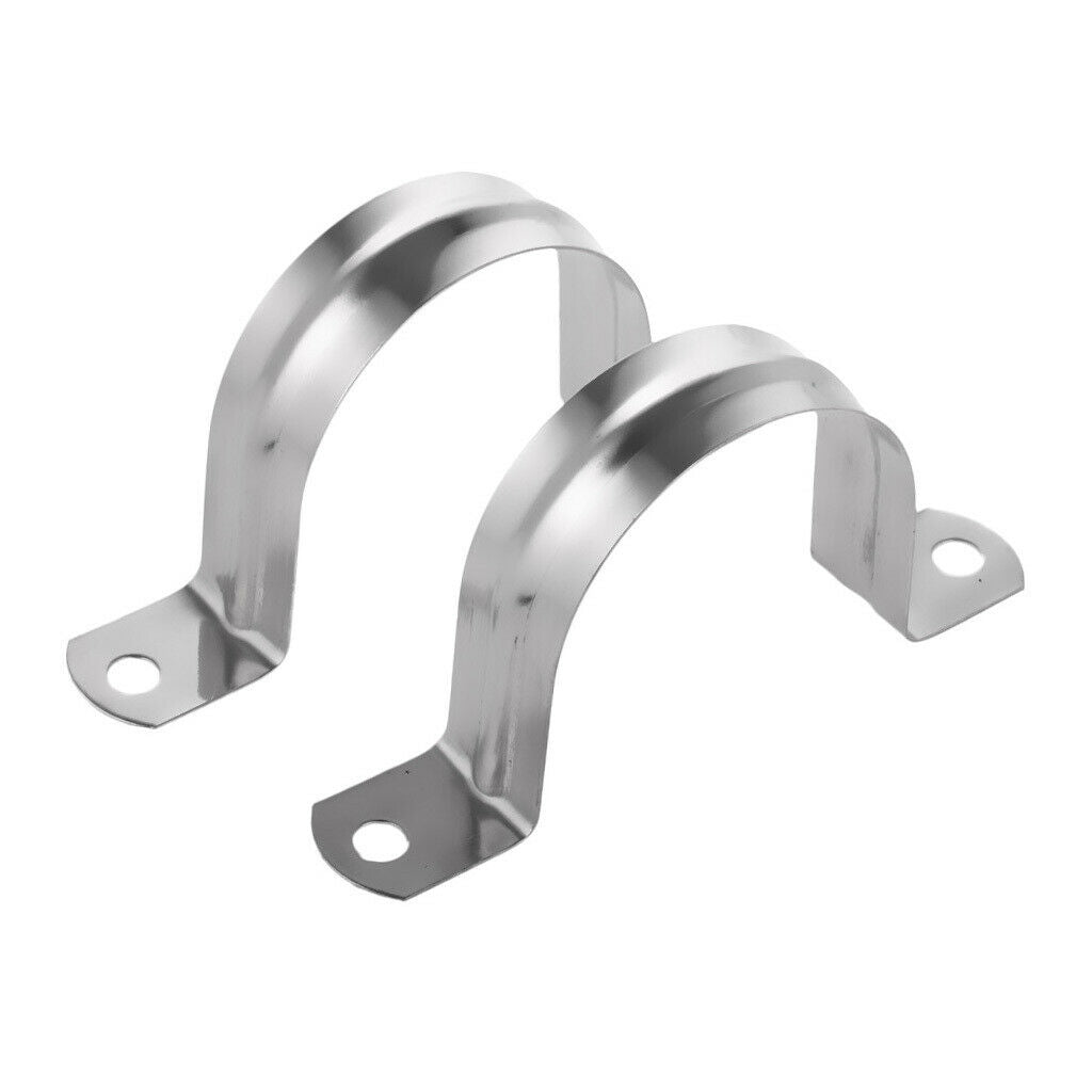 2 pieces pipe pipeline stainless steel hanger U-band clamps clip 40mm