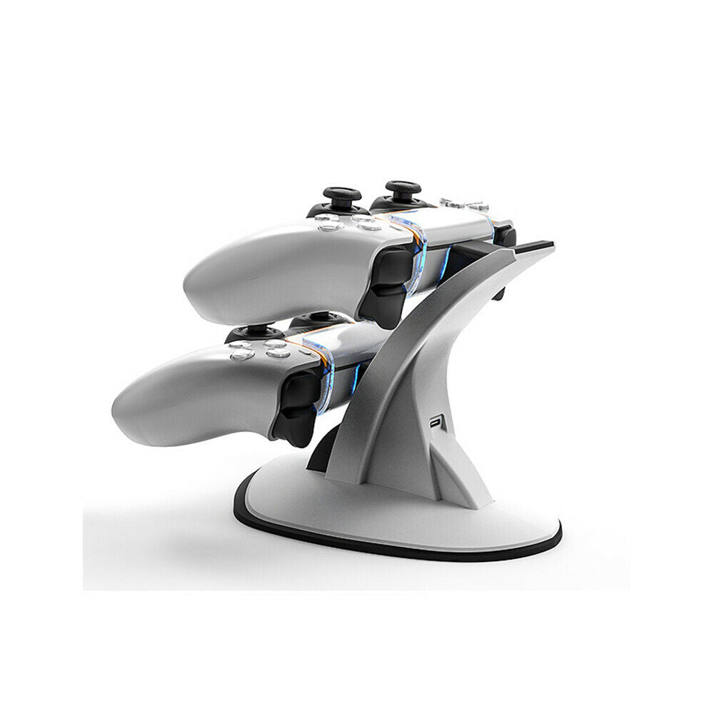 5V 1A Game Controller Handle Dual Charger Dock for Sony PS5 DualSense Wireless