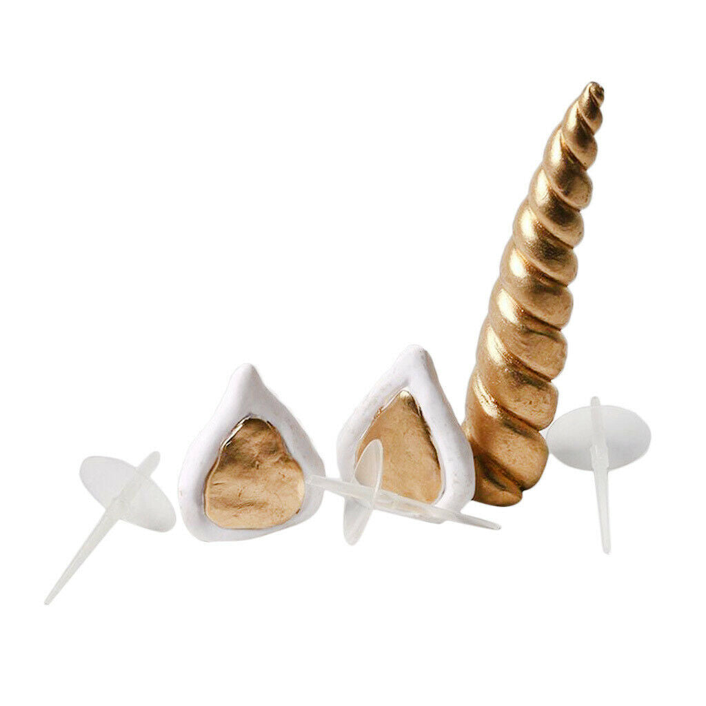 Lovely Unicorn Cupcake Toppers Kids Birthday Party Cake Decor Photo Props