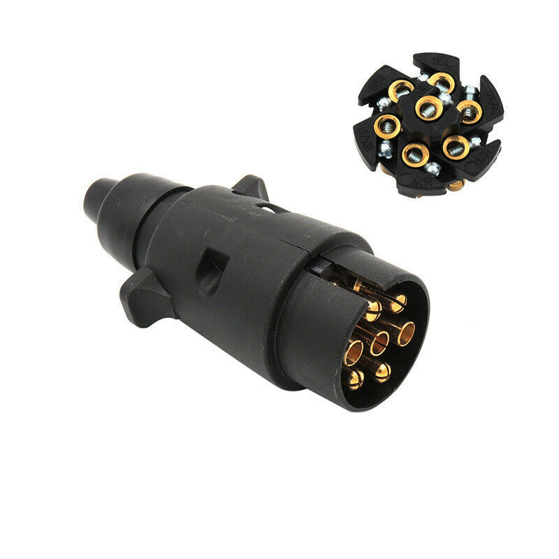 Car Trailer 7 Pin Socket Plugs 12V 7 Way Standard European Car Plug Connector