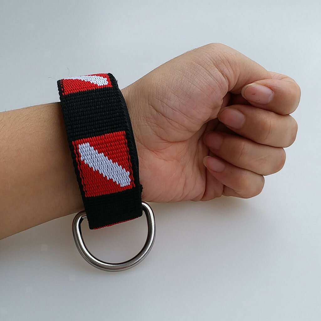 Padded Diving Wrist Strap Adjustable Dive Wristband Lanyard Hanging Rope
