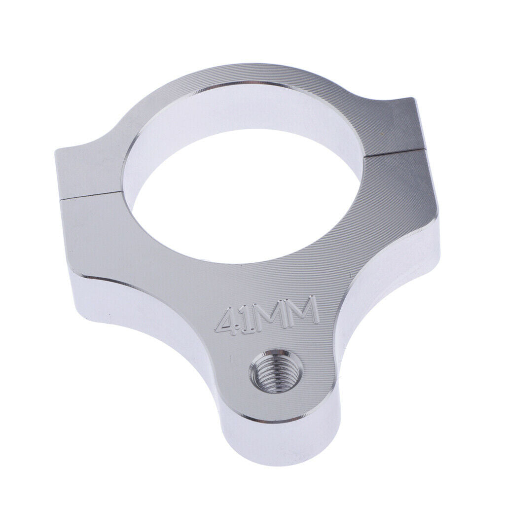 Motorcycle Aluminum Steering Damper Fork Frame Mounting Clamp Bracket 41mm Parts