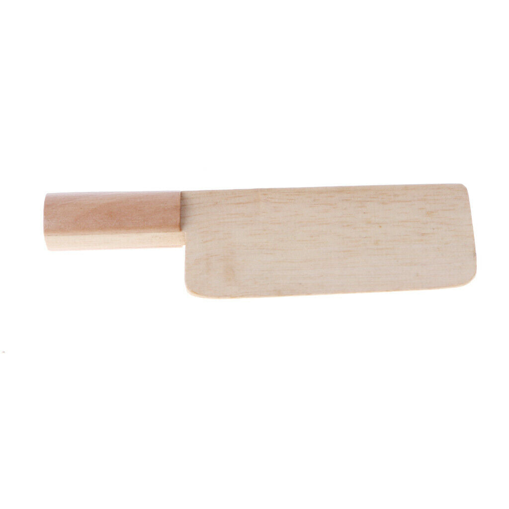 Pretend Play Wooden Chopping Board Cutter Saucepan Kitchenware Child Fancy