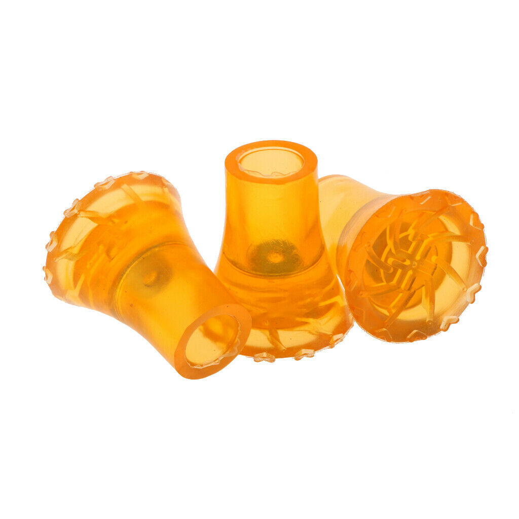 3pcs Crutch Tips Tire Grain Rubber Large Replacement Non Slip Anti Skid Durable