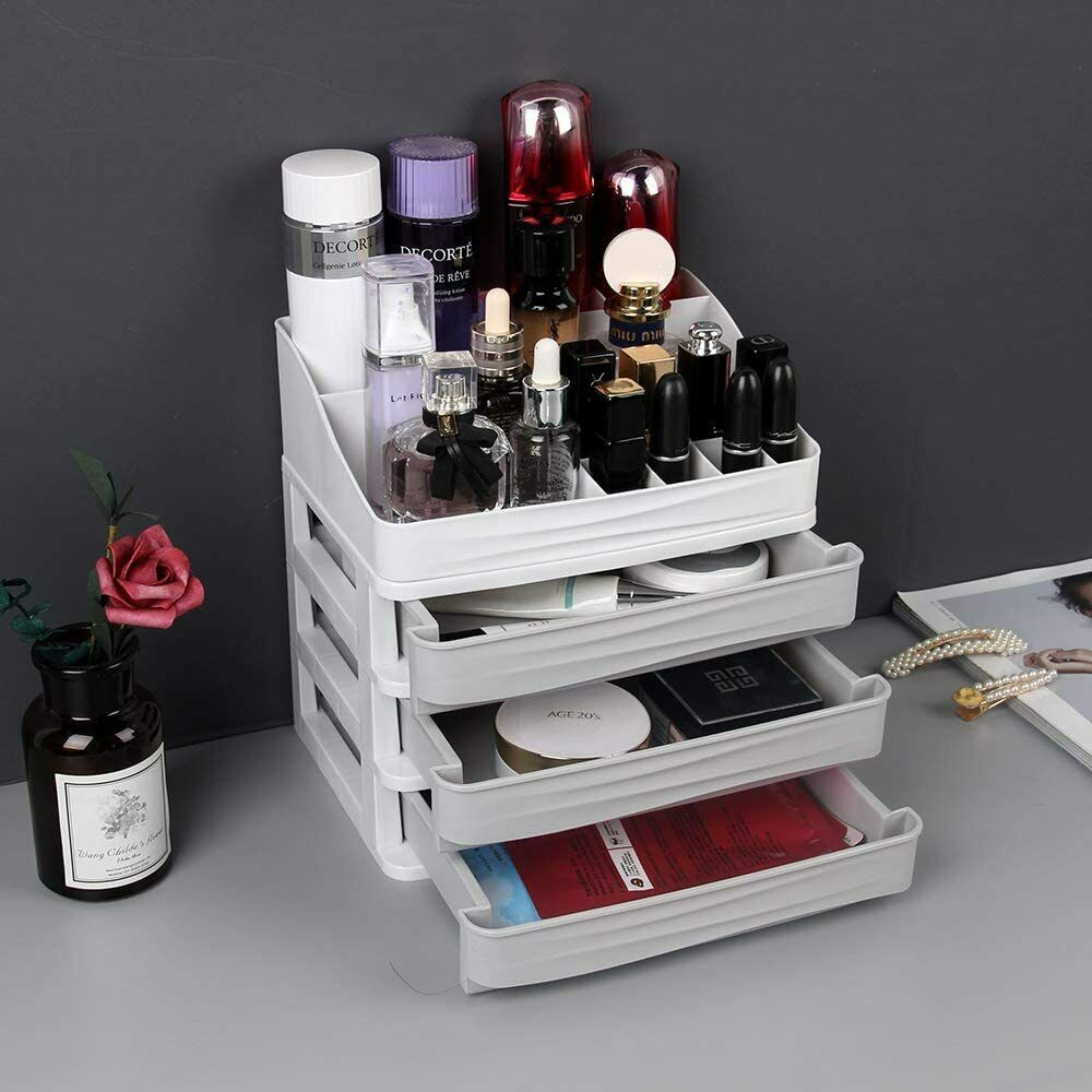 Desktop Storage Box Makeup Drawers Organizer Box Jewelry Container Case Cosmetic
