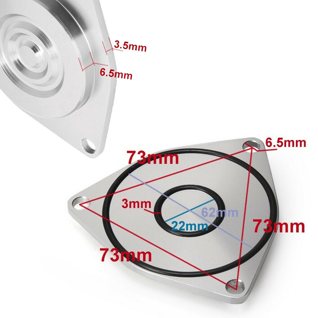 Stainless Steel Turbo Boost EGR Block Off Plate Kit for Mitsubishi TD04HL