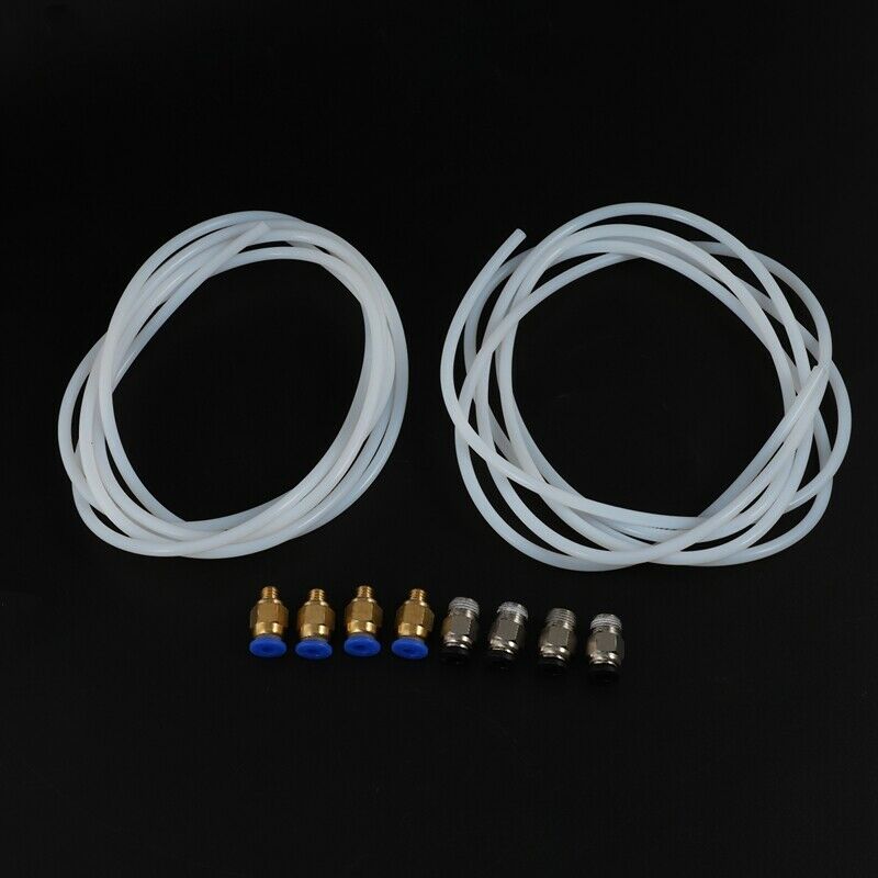 2 Pieces Ptfe PTFE Tube (2 Meters) + 4 Pieces Pc4-M6  Fitting + 4 Pieces Pc4-MY4