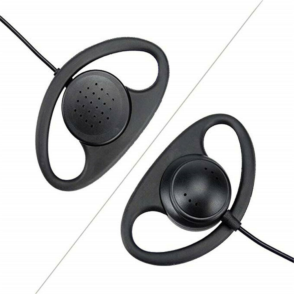 D-Shape PTT Earphone Earpiece Headset for with PTT & Mic for Baofeng UV-89,