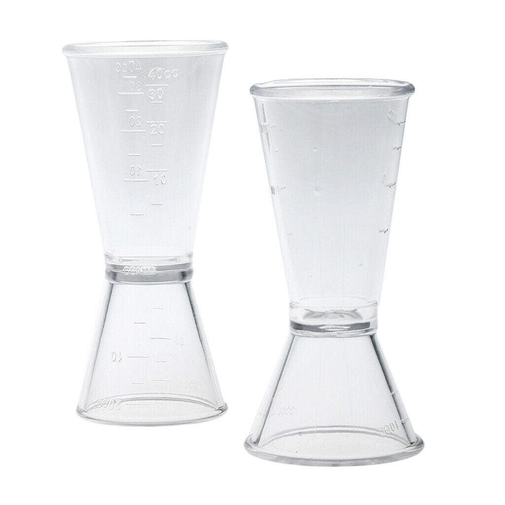 2 Piece Jigger Single Double Cocktail Wine Drink Measuring Cup for Bar Party