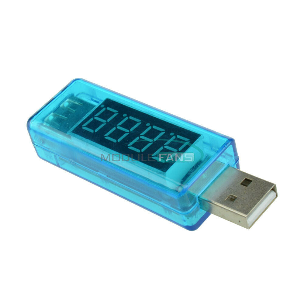 0.4inch LED 4-Digit Red Display USB Power Charger Voltage Current Tester