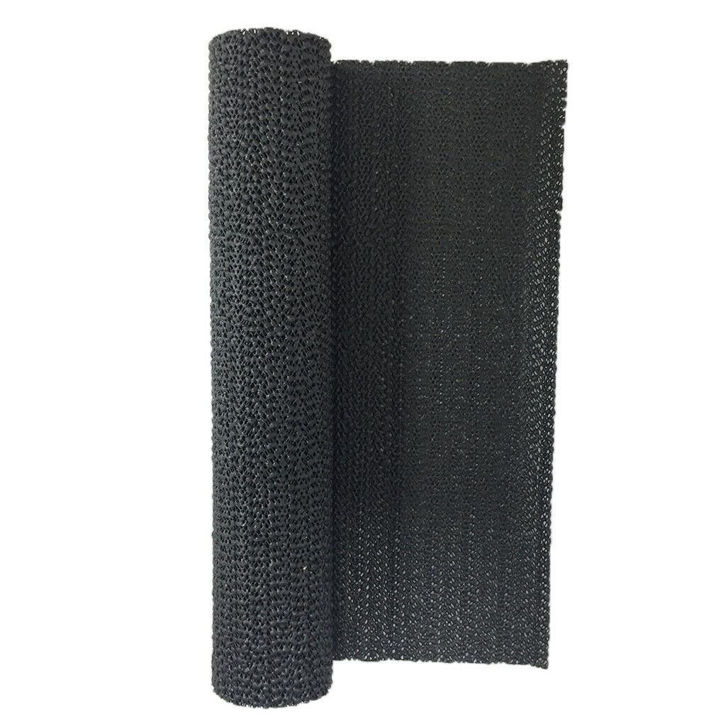 2Pcs Floor Liner Non-Adhesive Shelf Liner, Anti-Slip Mat Drawer Liner Black