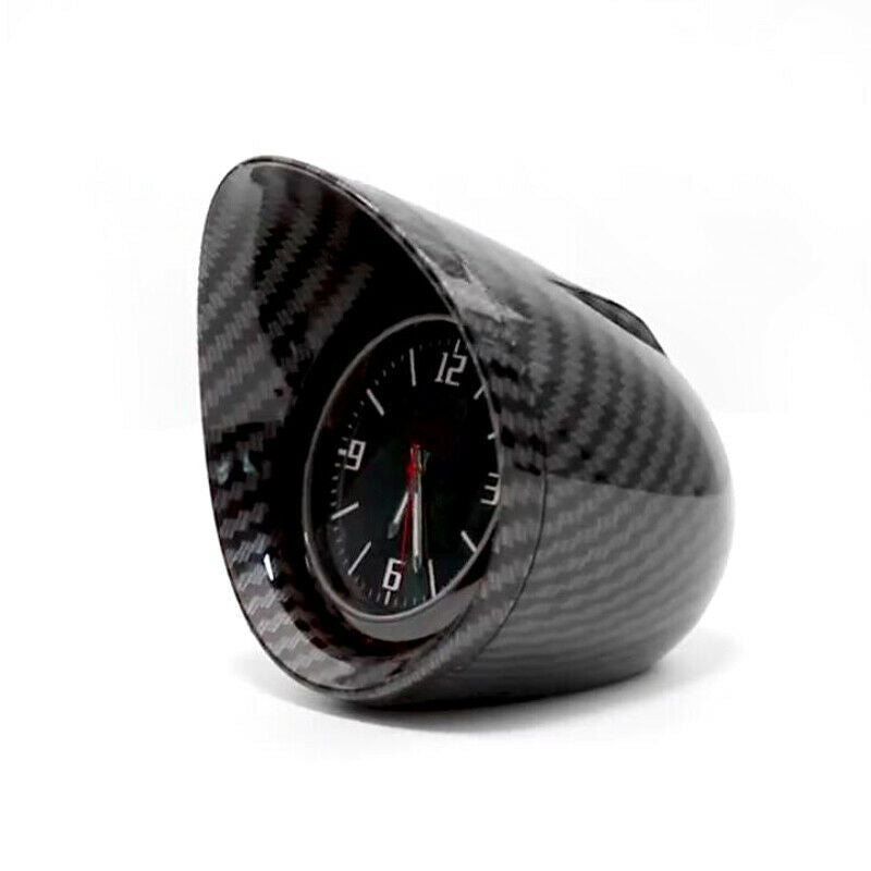 Carbon Fiber Electronic Car Interior Dashboard Clock w/ Auto Luminous Backlight