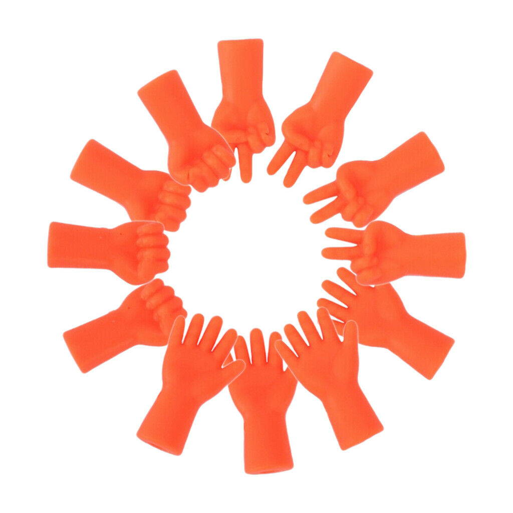 12 Protectors for Knitting Form Paper Scissors Rock Orange