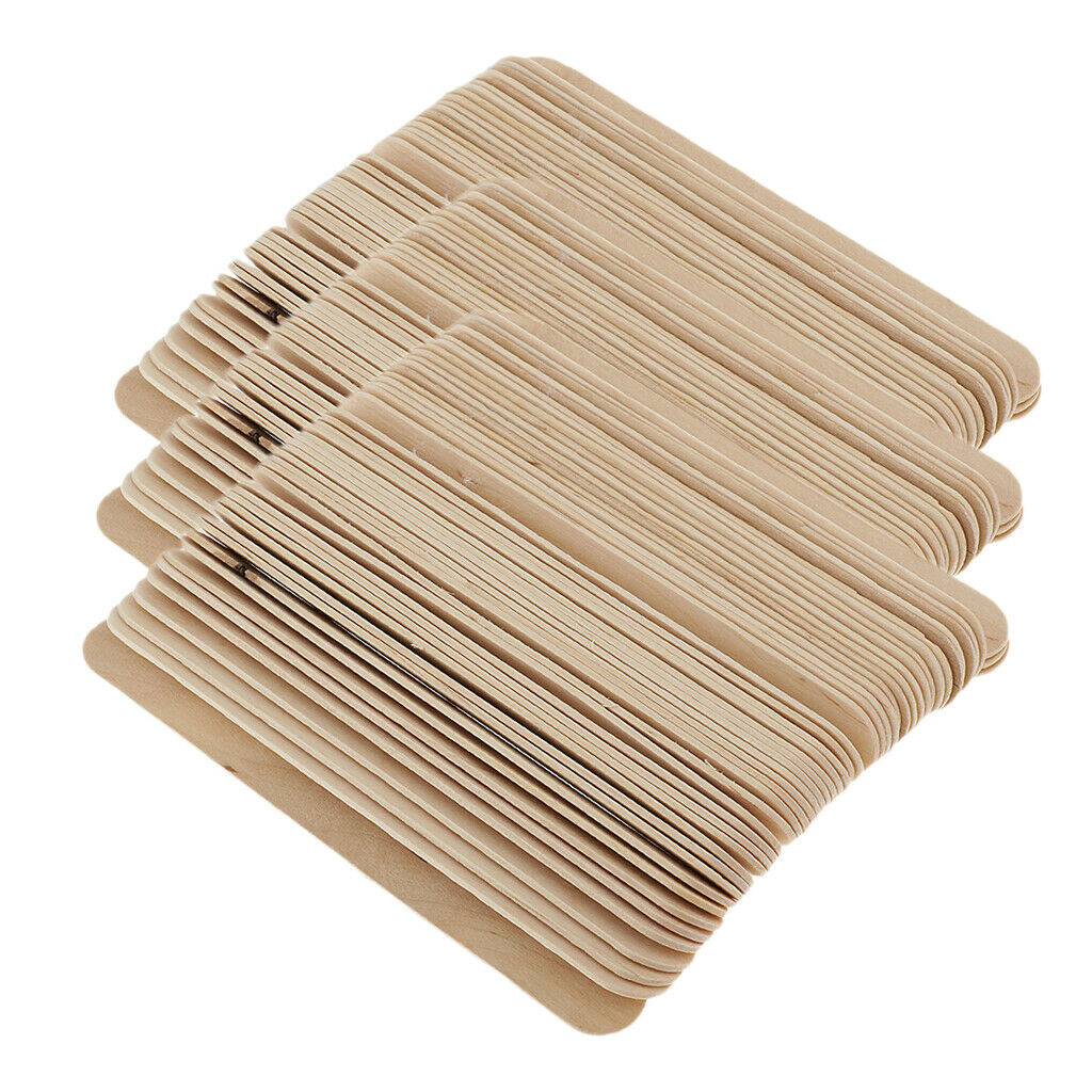 Bulk 150 Count Wooden Wax Applicators Salon Waxing Hair Removal Sticks