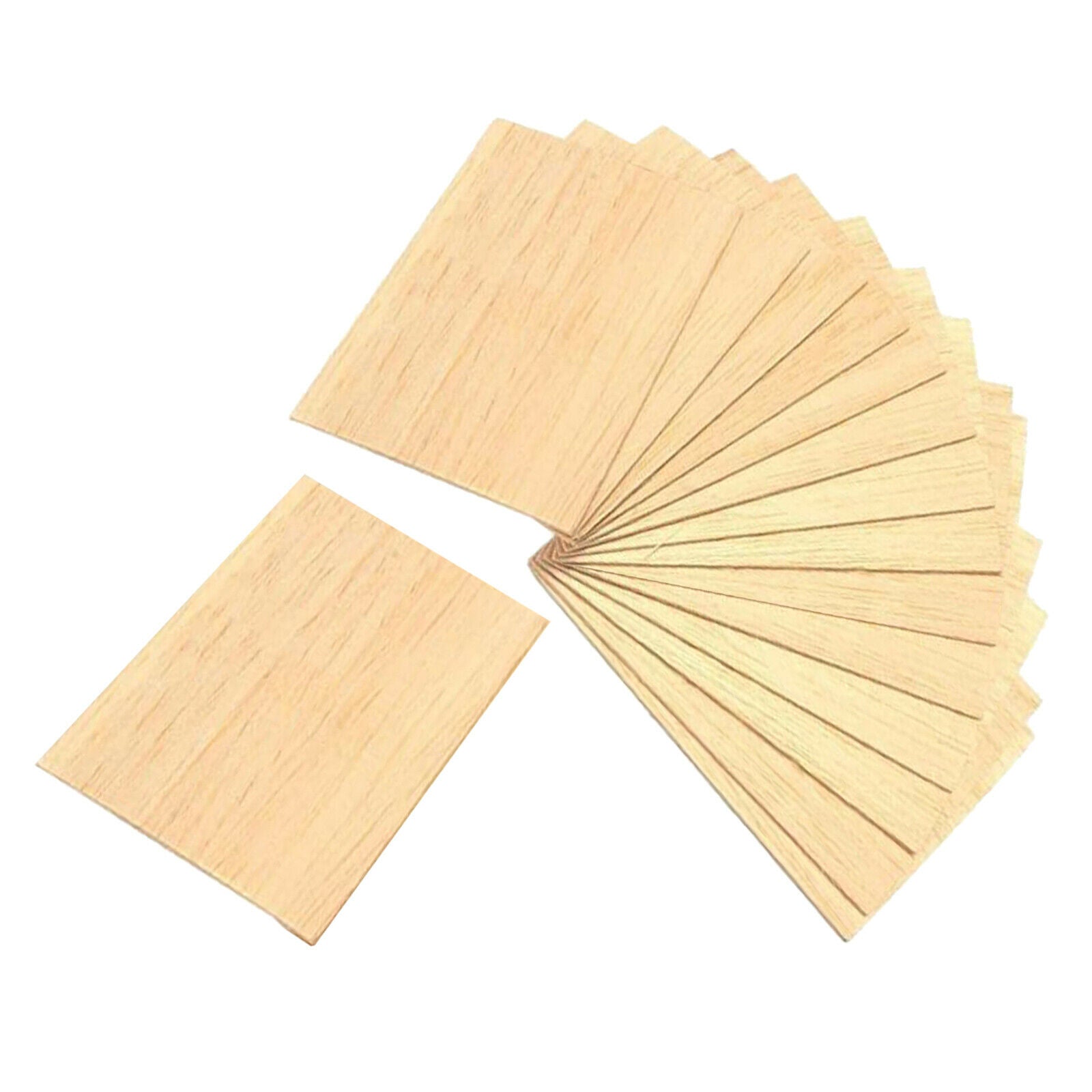 15Pieces Blank Wood Square Slices Unfinished Wooden MDF Cutout Shapes Wood Craft