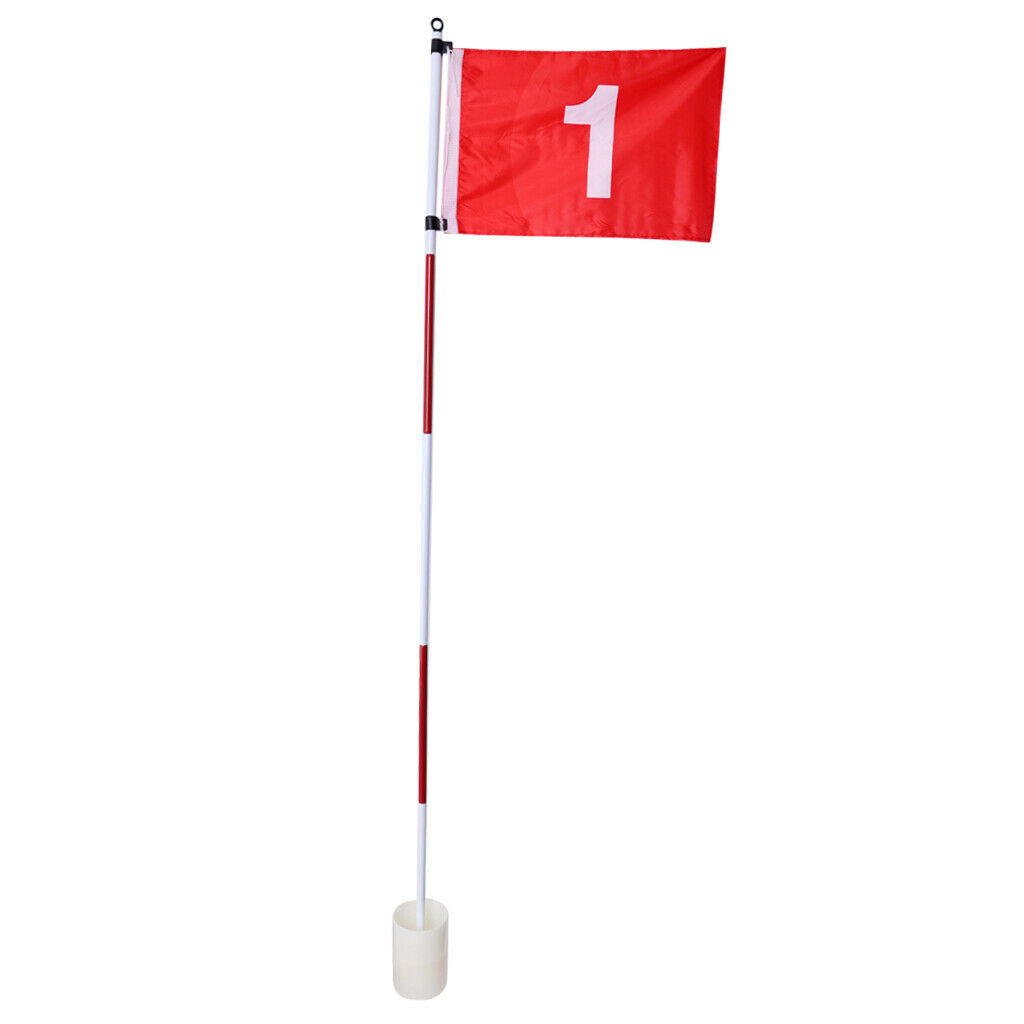 Golf Flag Stick Backyard Garden Putting Green Mat Cup Driving Range Practice