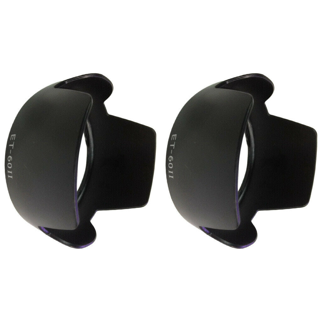 2PC Camera Lens Hood for Canon ET-60II Anti-glaring AF 24-85mm/AF-S 24-120mm