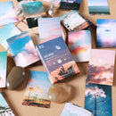 30Pcs Moon Cloud Self-adhesive Paper Stickers Scrapbooking Diary Sealing Labels