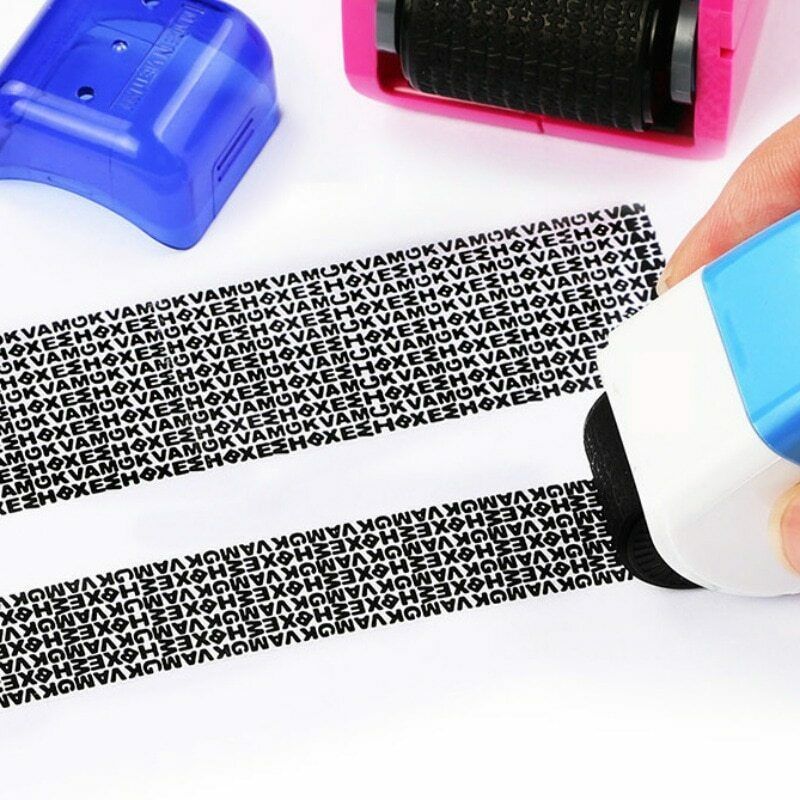 Identity Theft Protection Roller Stamp Guard Your ID Confidential Privacy Data