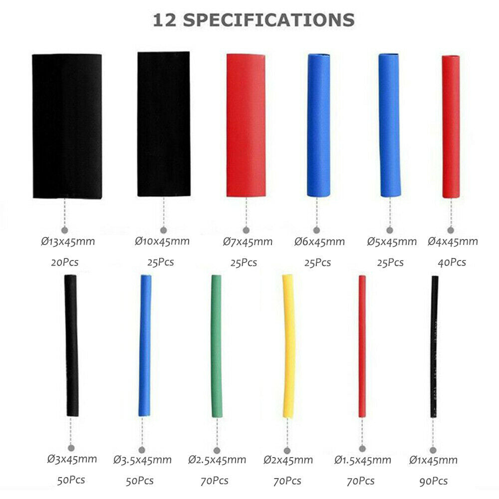Heat Shrinkable Tube Color Hose Heat Shrinkable Tube Protective Sleeve 560Pcs