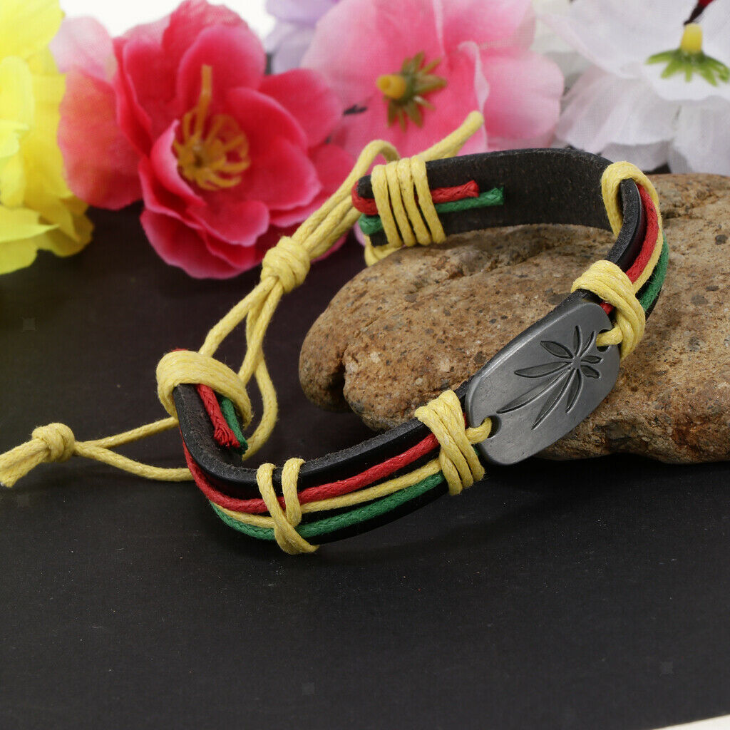 Women Men Braided I Love Jesus Wristband Bracelet Wrap Cuff Bangle Jewelry