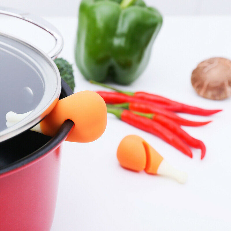 Pot Clip chicken leg Pan Cover Anti-overflow Rack Prevent Overflow Lid Ho.l8