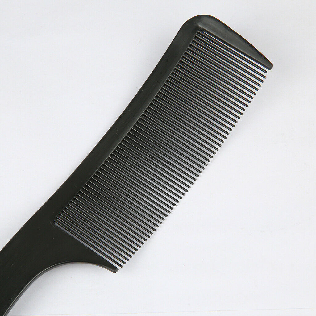 2Pcs Pro Curved Hair Clipping Cutting Comb Barber Salon Round Top For Men